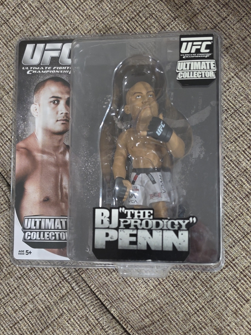 UFC BJ "The Prodigy" Penn Action Figure - Black, White, Skin Tone